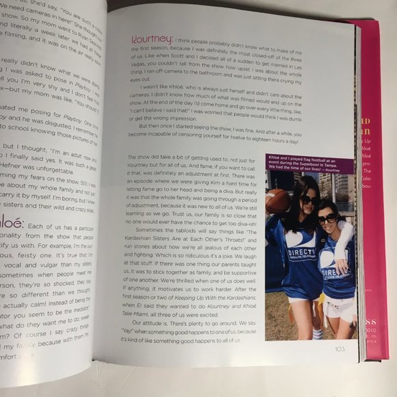 Kardashian Konfidential by Kourtney Khloe Kim Kardashian HC Book w/ DJ 2010 - Picture 11 of 14